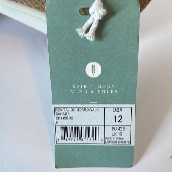 Revitalign Mens 12  Boardwalk Shoes Orthopedic  NWT Sahara - Picture 6 of 8